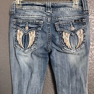 Y2K Lightwash Miss me bootcut low rise jeans